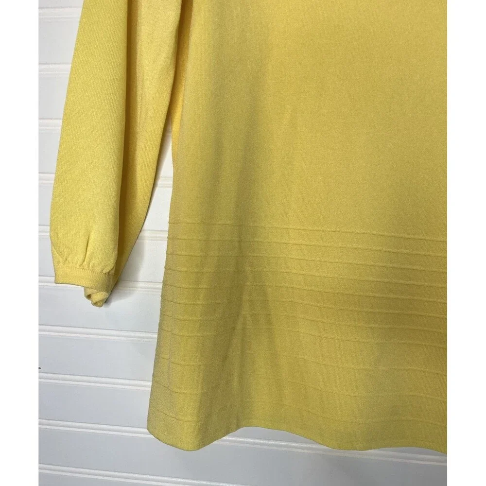 Exclusively Misook- Match Cardigan Sweater Set Santana Knit Yellow Medium - Picture 16 of 16